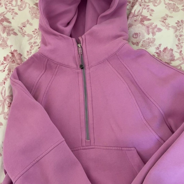 Lululemon pink scuba hoodie, worn a few times,...