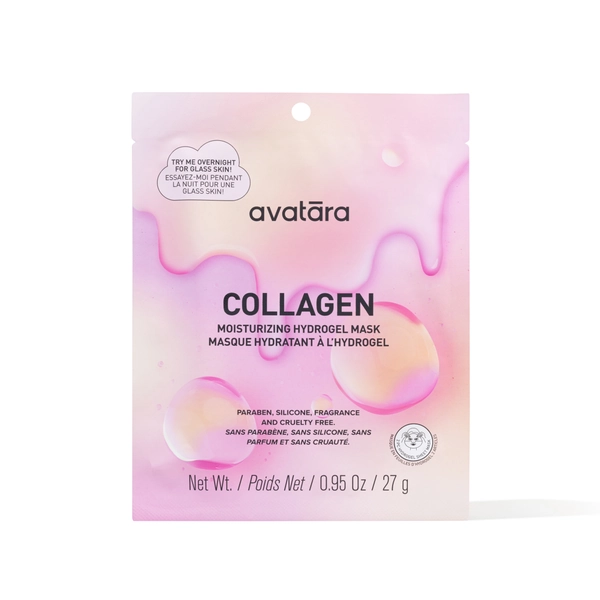 Avatara Vegan Collagen Moisturizing Hydrogel Face Mask for All Skin Types, 1 Sheet Mask - Walmart.com
