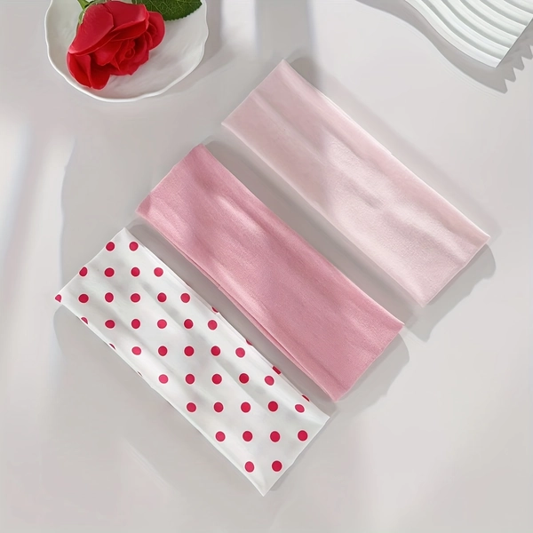 3pcs Autumn And Winter Fashion New Solid Color Sports Headband Women'S Sweat-Absorbent Headband Running Sweatband Yoga Headscarf Running Fitness Basketball Multifunctional Sweat-Wicking Headband, Soft Headband Fashion Hair Additions