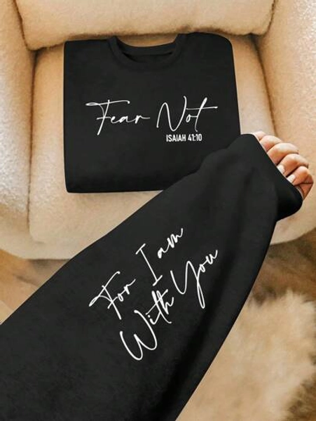 INAWLY Women Letter Print Crew Neck Long Sleeve Sweatshirt, Autumn/Winter,Long Sleeve Tops Graduation,Back To School Outfits,Graduation,Teacher Outfits For Women,Back To School Pullover Fall Outfit