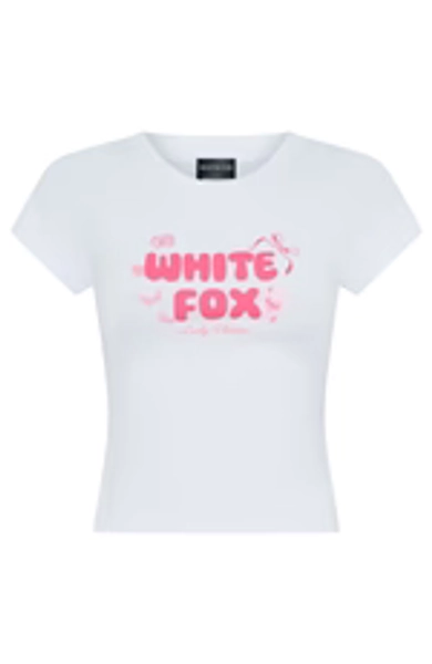 Lucky Thirteen Stephanie Baby Tee White | White Fox Boutique US