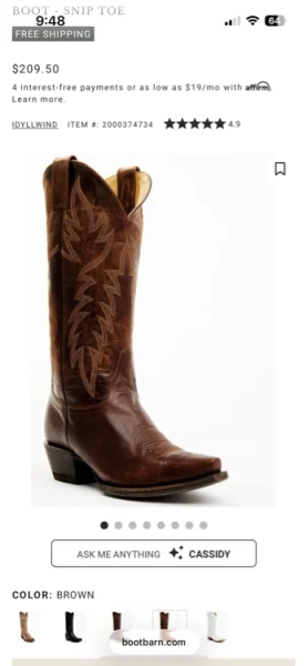 Idyllwind Women's Wheeler Western Boot - Snip Toe | Boot Barn