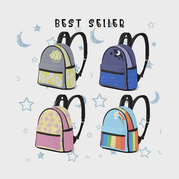 MLP Characters İnspired Backpack | Fluttershy Backpack | Princess Luna Backpack | Rainbow Dash Backpack | Derpy Hooves Backpack