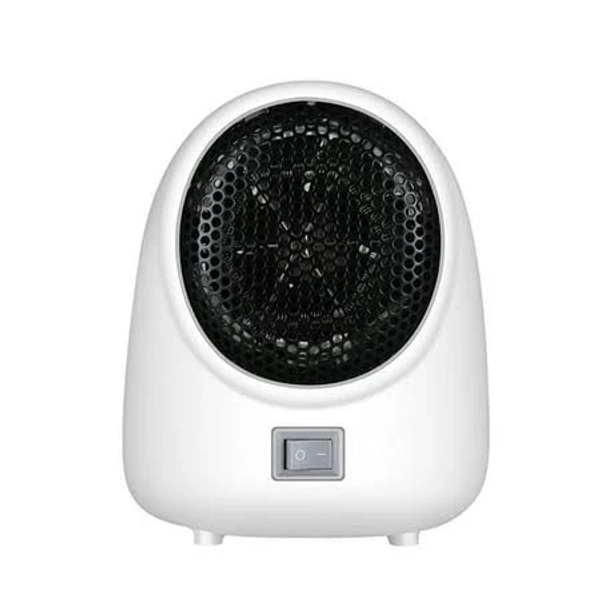 Mini Heater for Desk - 400w Portable Electric Fan Heater, Compact & Quiet, Perfect for Home/Office/Dorm, White, Size: 18X14X10CM