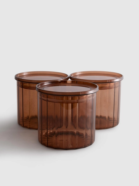 3pk Stackable Storage Jars