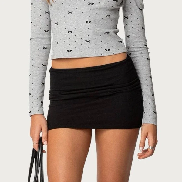 Edikted Women's Aisha Low Rise Mini Skirt