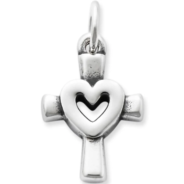 James Avery Sterling Silver Centered in Love Cross Charm