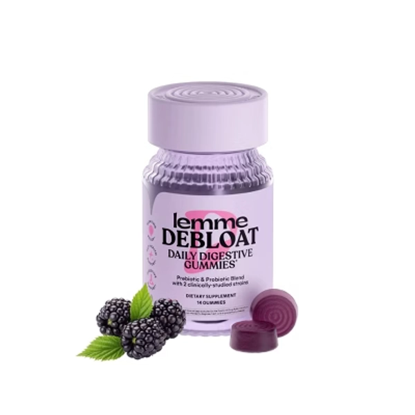 Lemme Debloat Pre + Probiotic Gummies - Bloat Support & Digestion - Blackberry Flavor - 14ct