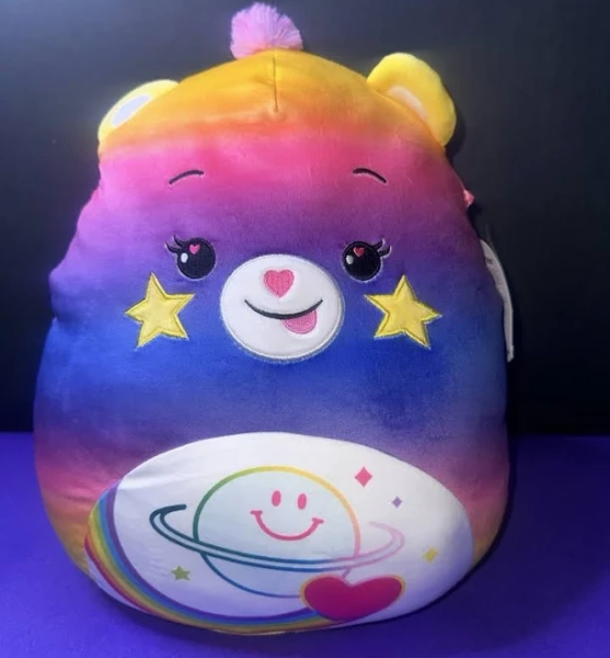 Squishmallow 12" Care Bears Starlight Love Bear Select Series Nwt"