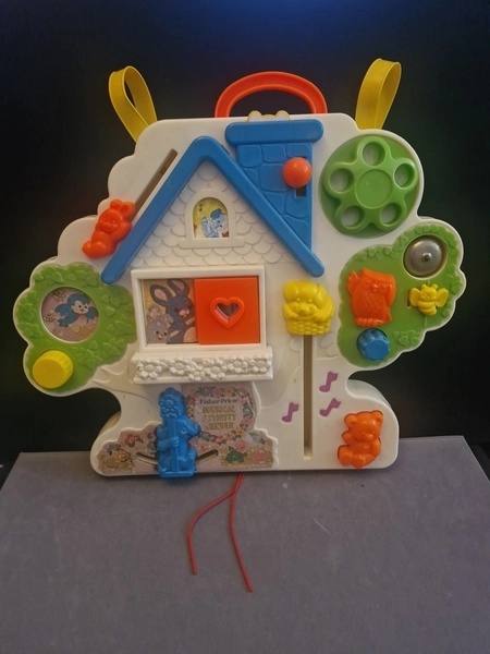 Vintage Fisher Price Cot Activity Center Baby Toy 1980s