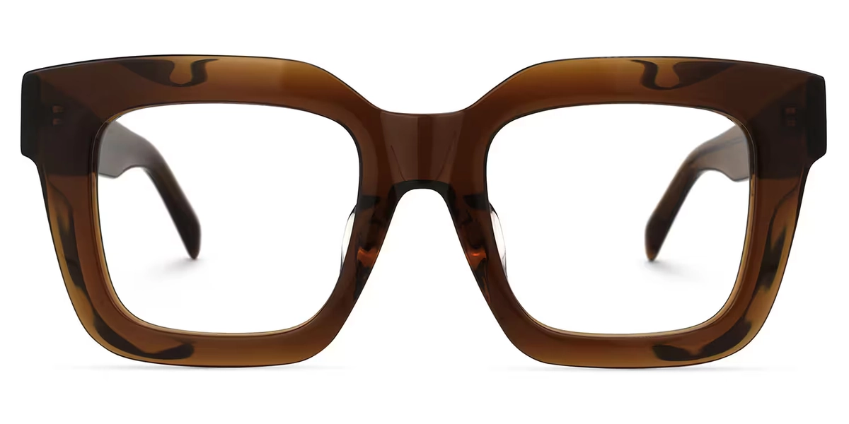 Trinity Square Tawny Glasses | Zeelool Glasses