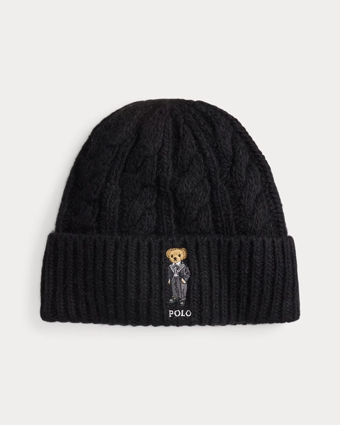 Polo Bear Cable Wool-Blend Beanie