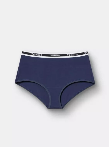 COTTON MID RISE BRIEF LOGO PANTY