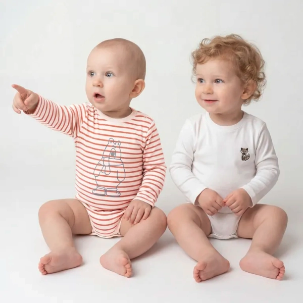 Pack De 2 Bodys Bebé Niño Algodón Yamp