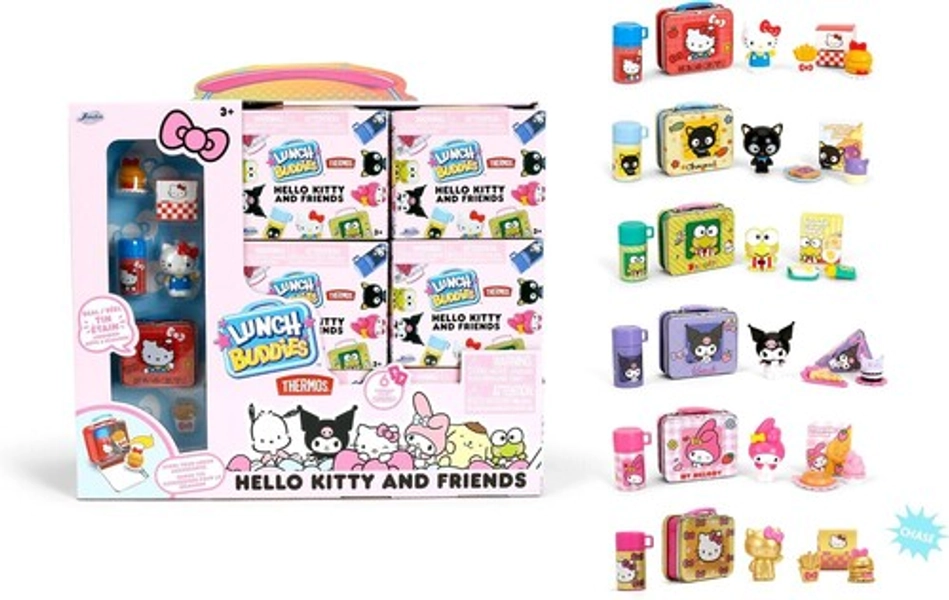 LUNCH BOX BUDDIES HELLO KITTY BLIND BOX DISPLAY