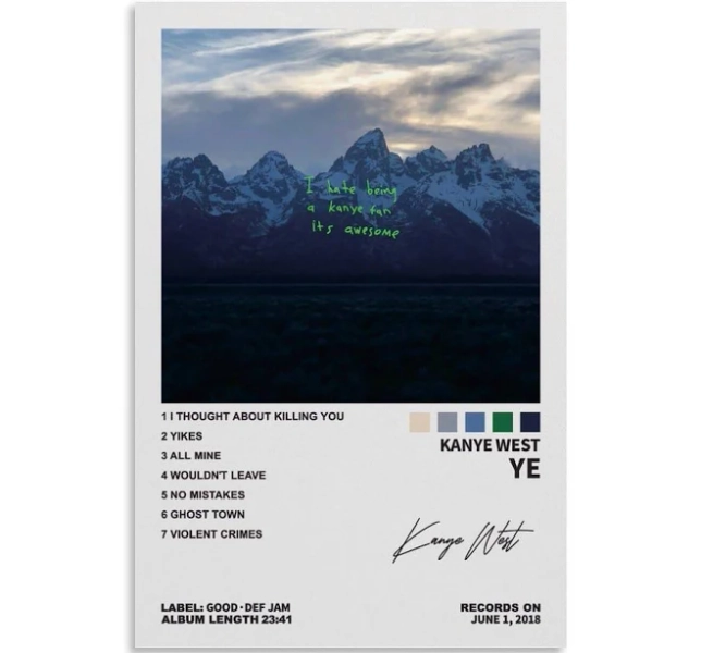 TAici Kanye West Poster