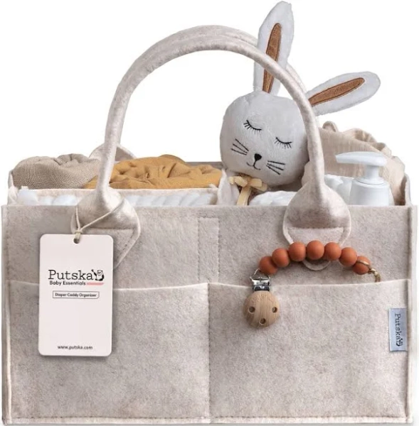 PUTSKA Baby Diaper Caddy Organizer