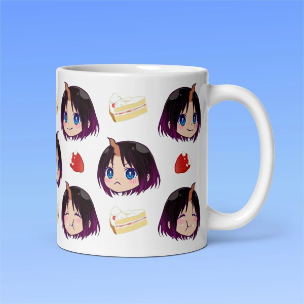 Kawaii Elma Anime Mug, Chibi Dragon Maid, Cute Manga Waifu, Weeb Gift, Cosplay Essential Classic Mugs 11oz 15oz