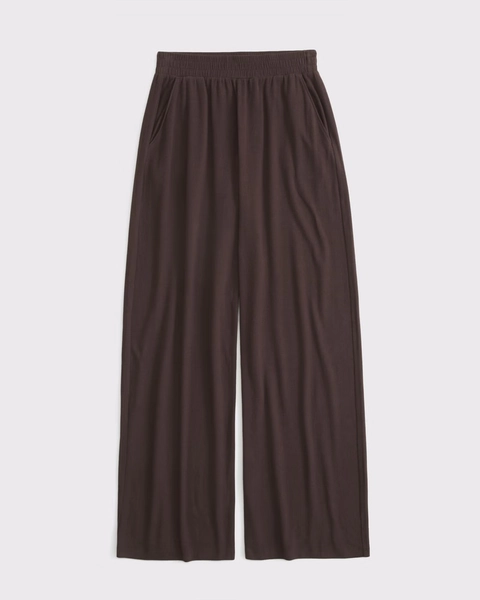 Yellow - Lounge Brushed Wide Leg Sweatpant