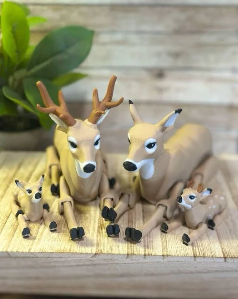 3D Printed Articulating Deer