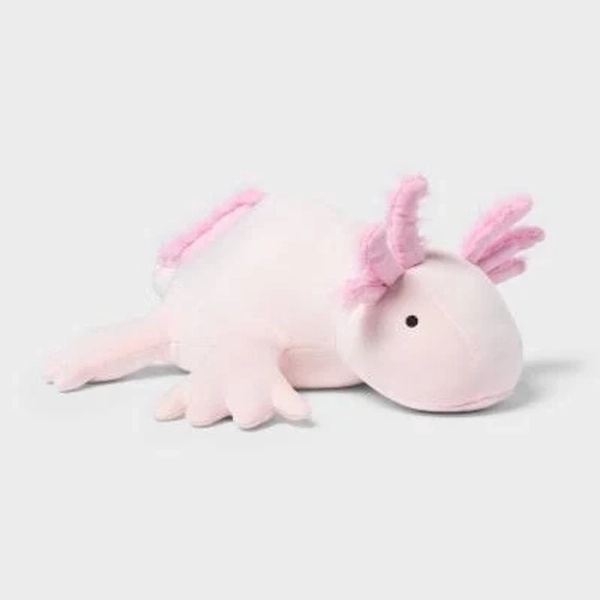 Pillowfort Axolotl Weighted Plush Kids' Throw Pillow Light Pink