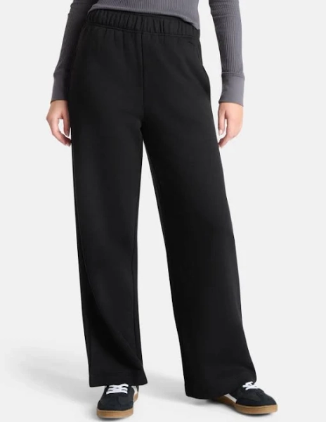 No Boundaries Women's Wide-Leg Fleece Pants