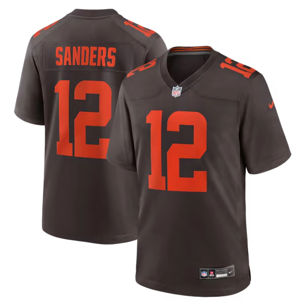 Men's Cleveland Browns Shedeur Sanders Nike Brown Alpha Dawg Game Jersey