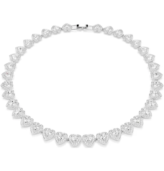 Swarovski Ariana Grande Heart Tennis Necklace