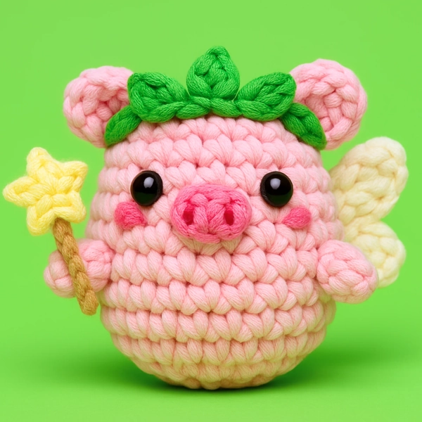 Poppi The Fairy Pig Crochet Kit