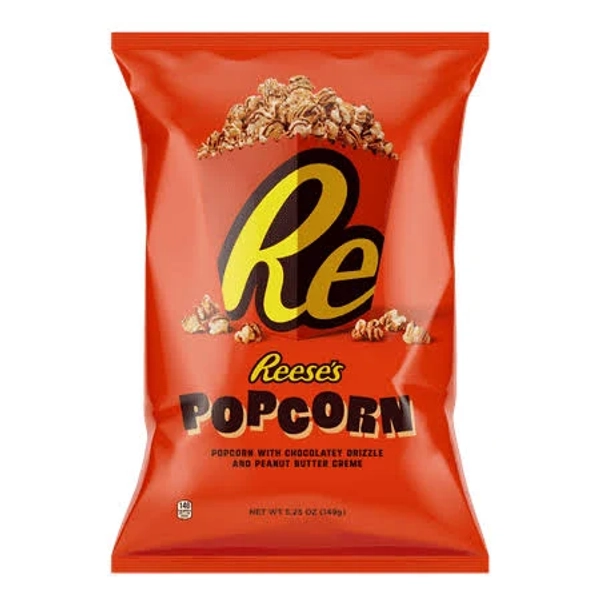 Reese's Peanut Butter Chocolate Drizzled Popcorn