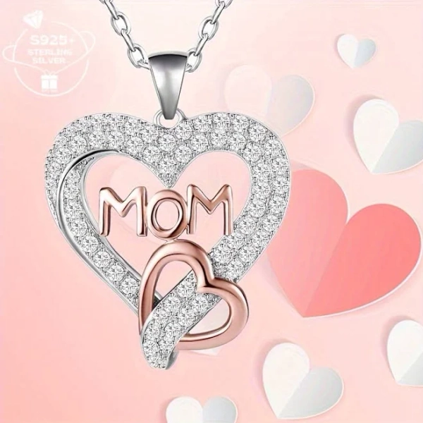 925 Sterling Silver Heart Pendant Necklace
