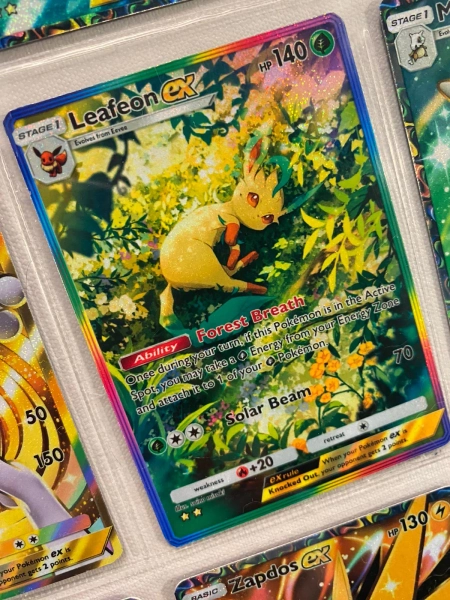 Leafeon card fan art