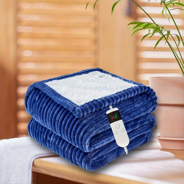 Electric Heated Throw Blanket - Soft Flannel Heating Bedspread with 10 Heat Settings, 8-Hour Auto Shut-Off, Overheat Protection, Machine Washable - All-Season Electric Blanket for Couch, Bed, Home - Plug-in Heating Pad (US Plug, 120V) - Ideal Gift f