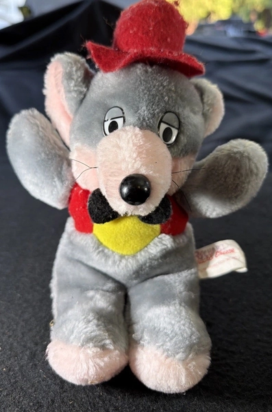 Vintage 1992 Chuck E. Cheese Plush 9" Showbiz Pizza Time Theater Mouse.
