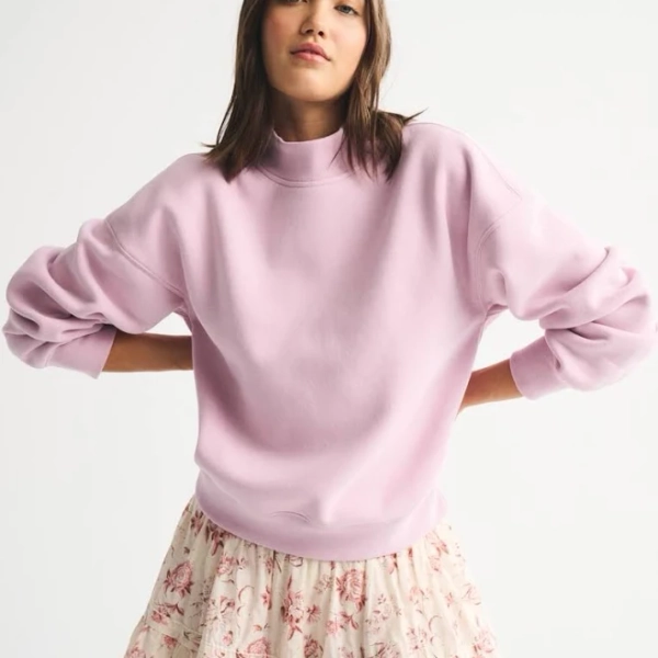 Abercrombie & Fitch Women's Sunday Mockneck Crew