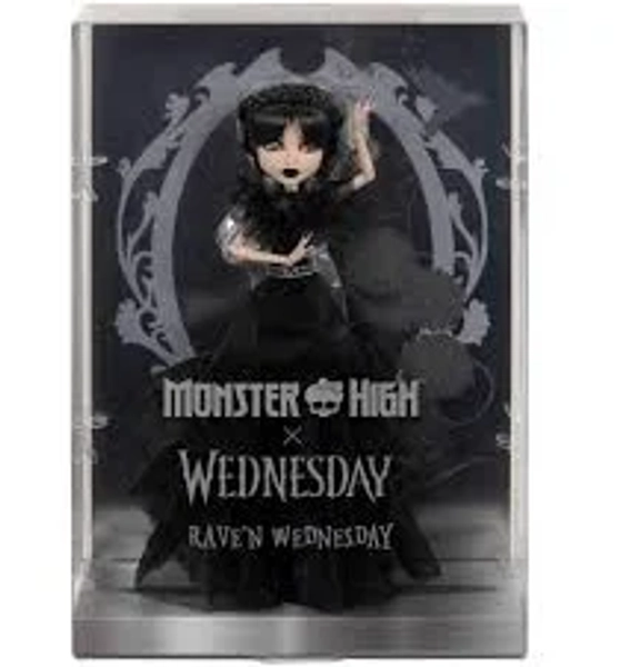 New Wednesday Addams Doll Monster High Rave'N Wednesday New in Box