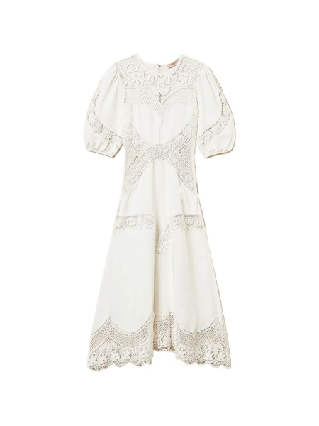 TWINSET robe à détails de dentelle | 38