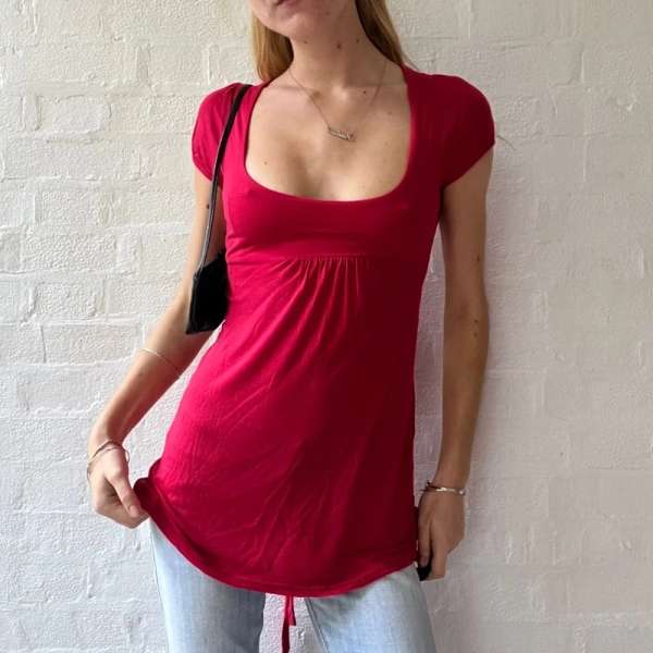 2000s babydoll style top