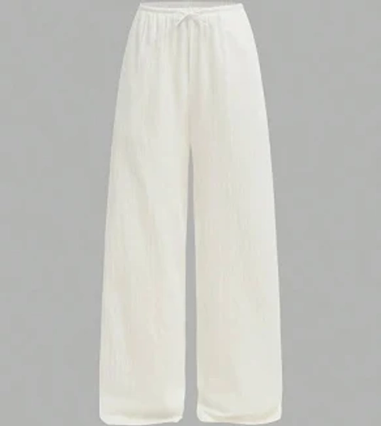 Tween Girls Loose Casual Minimalist Comfortable Wide Leg Woven Pants
