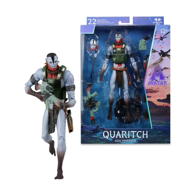 Avatar: Fire and Ash Quaritch (Ash Warrior) 7" Action Figure Collector Edition - McFarlane Toys