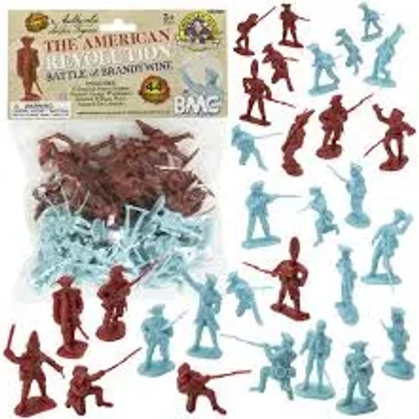 BMC Revolutionary War Battle of Brandywine 44pc Plastic Army Men Figures