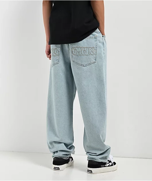 Empyre Kids SK8 Ultra Loose Fit Colby Light Blue Denim Skate Jeans