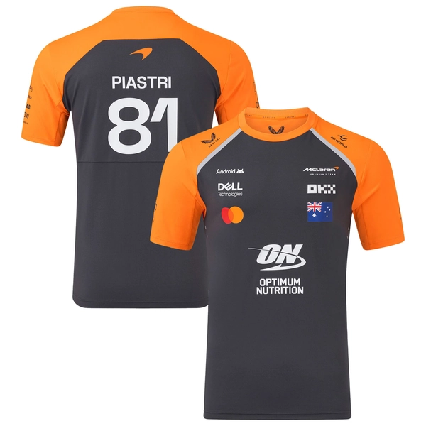 McLaren 2025 Team Oscar Piastri Driver Set Up T-Shirt – Phantom