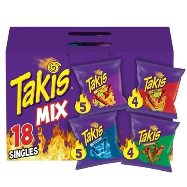 Takis Mix 18 Pack Tortilla Chips