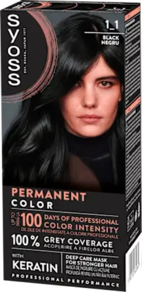 Black hair dye
