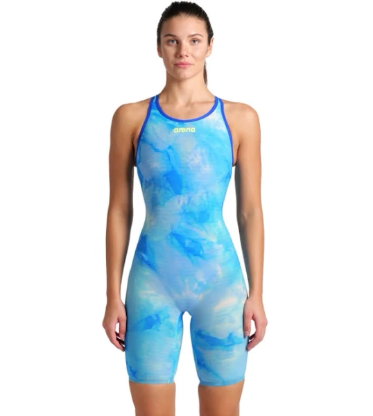 Arena Women's Powerskin Carbon Air2 SL Limited Edition Leopard Closed Back Tech Suit Swimsuit