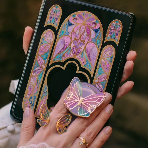 Enamel Butterfly Prism —  MagSafe PopGrip