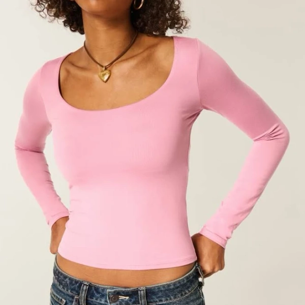 Hollister Women's Long-Sleeve Baby Tee