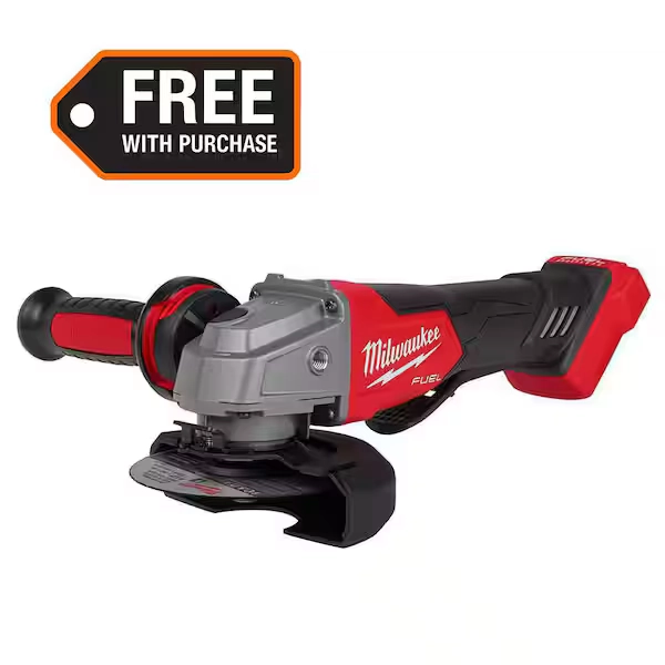 Milwaukee M18 FUEL 18V Lithium-Ion Brushless Cordless 4-1/2 in./5 in. Grinder w/Paddle Switch (Tool-Only) 2880-20