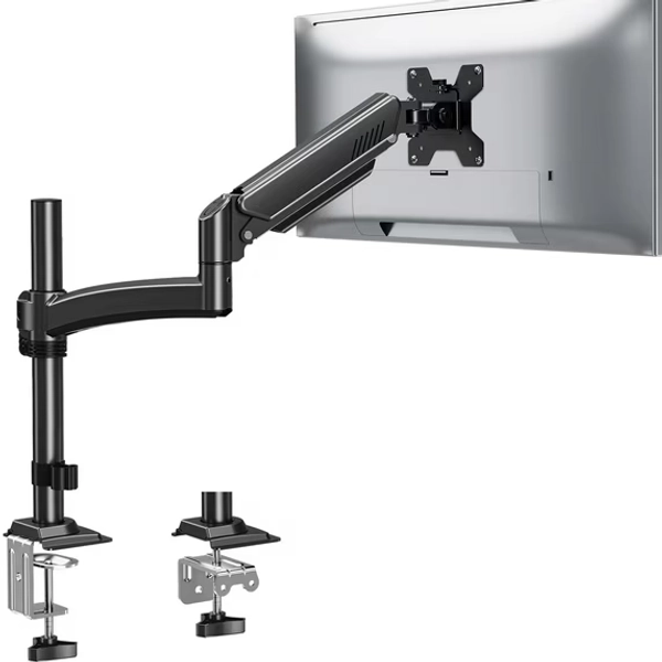 HOMOUNT Single Monitor Arm for 13-32inch, Full-Motion Monitor Mount, Height Adjustable Monitor Stand for Desk, Holds Max 22lbs